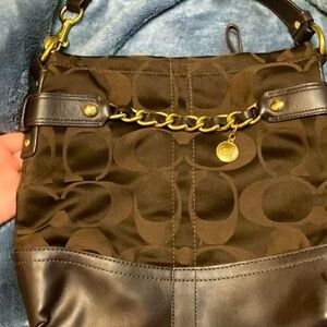 Brown coach bag
